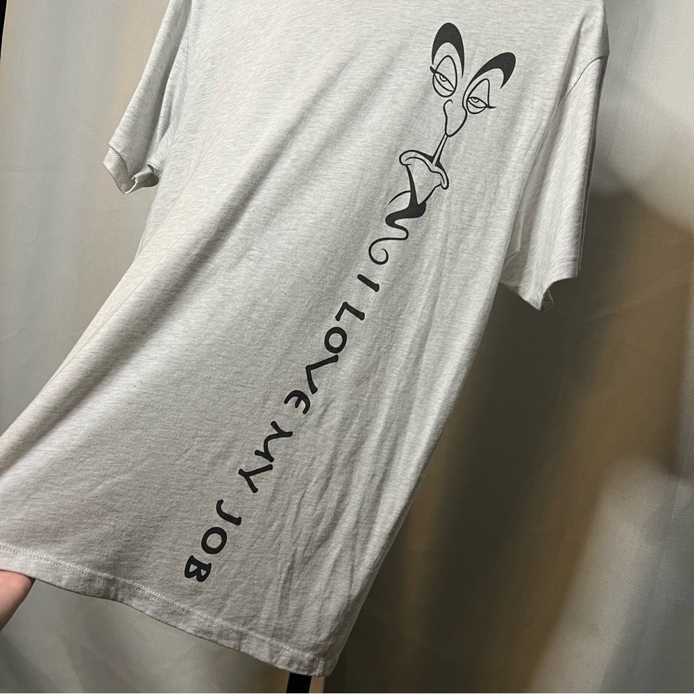 Disney Jafar Aladdin Graphic Grey And Black T Shirt Medium - Picture 4 of 5